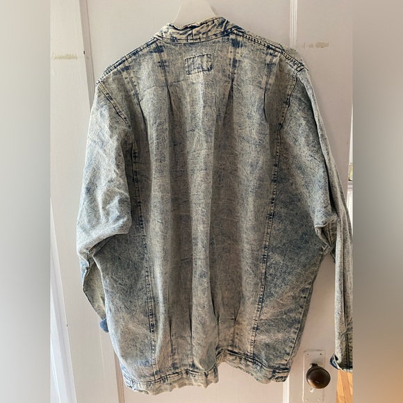 Vintage denim jacket with lace details - Picture 3 of 4